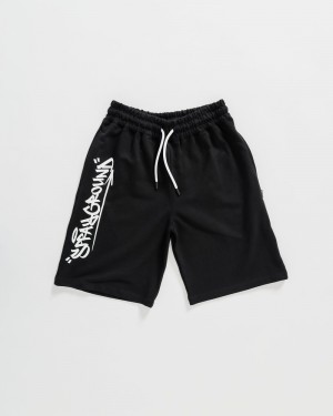 Black Sprayground Bermuda Tag Kids' Shorts | 783161311