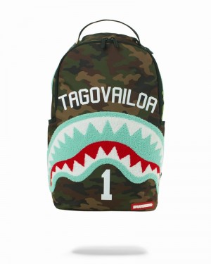 Green Sprayground Nfl: Tua Tagovailoa Retro Miami 305 Vibes Men's Backpacks | 683306853