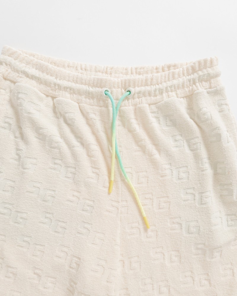 Beige Sprayground Bermuda Jacquard Women's Shorts | 504161391