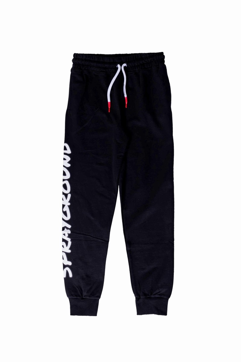Black Sprayground Bear Hangtag Kids\' Joggers | 48515522