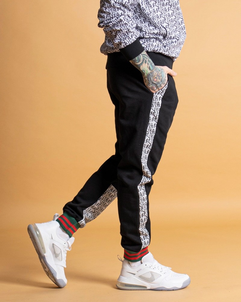 Black Sprayground Joggers Sg All Day Men's Pants | 555752855