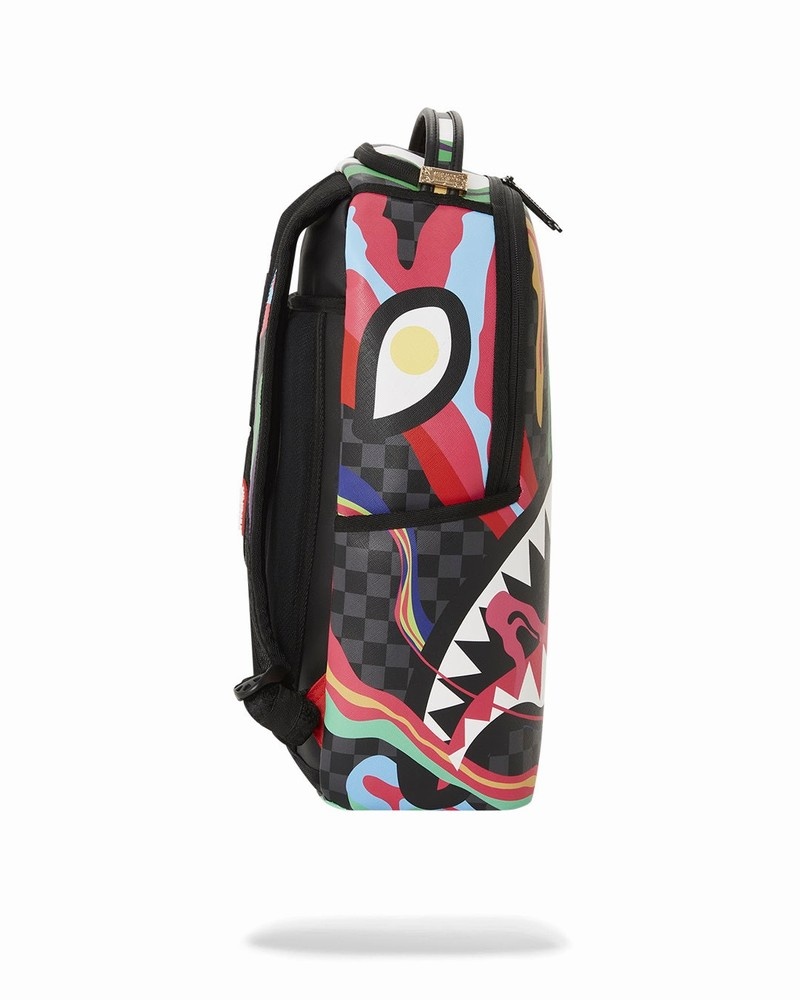 Black Sprayground Laffy Taffy Dlxvf Men's Backpacks | 633860196