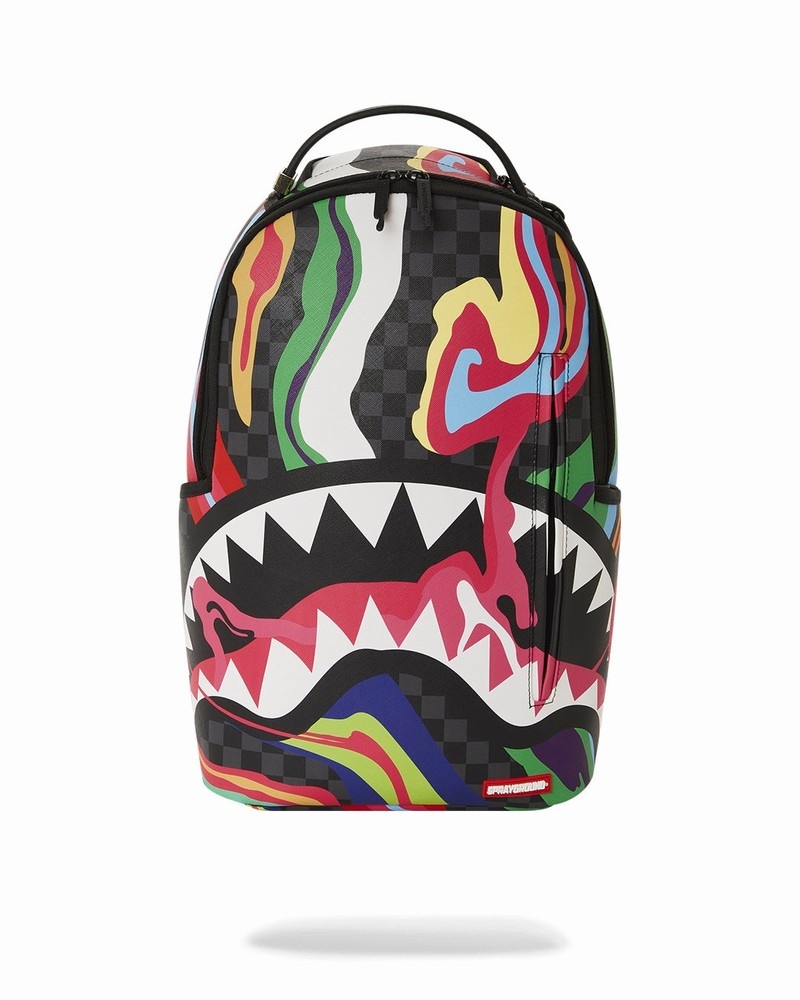 Black Sprayground Laffy Taffy Dlxvf Men\'s Backpacks | 633860196