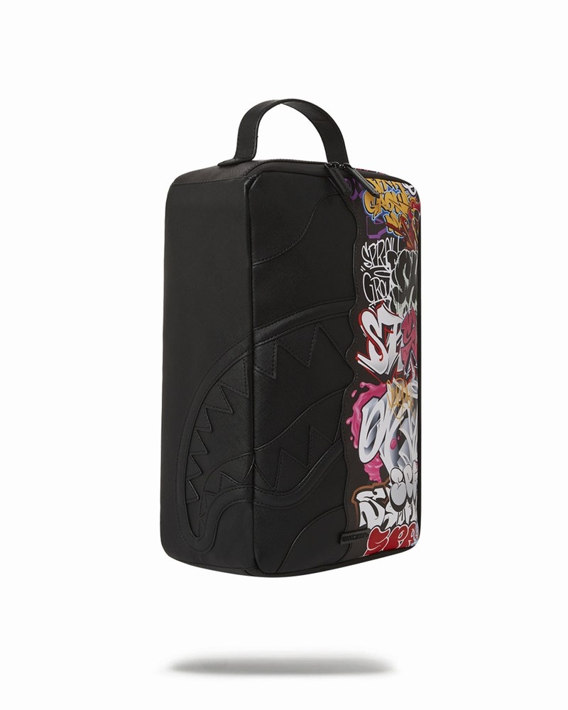 Black Sprayground Pochette Half Graff 2 Sneaker Holder Men's Backpacks | 91694454