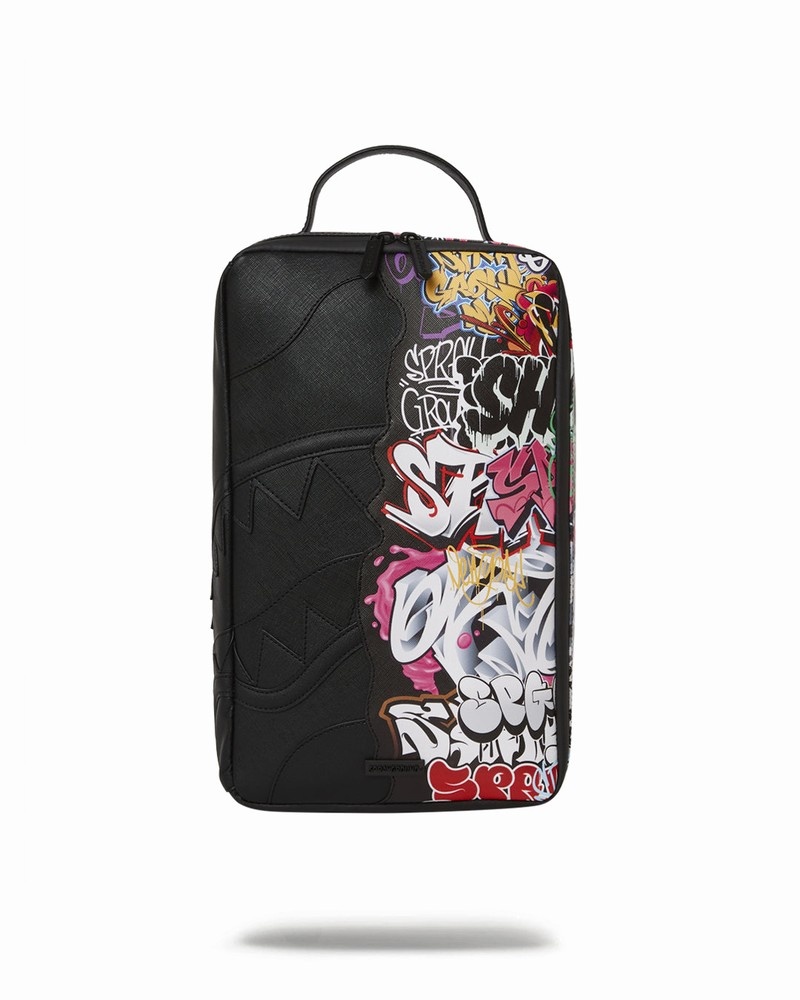 Black Sprayground Pochette Half Graff 2 Sneaker Holder Men\'s Backpacks | 91694454