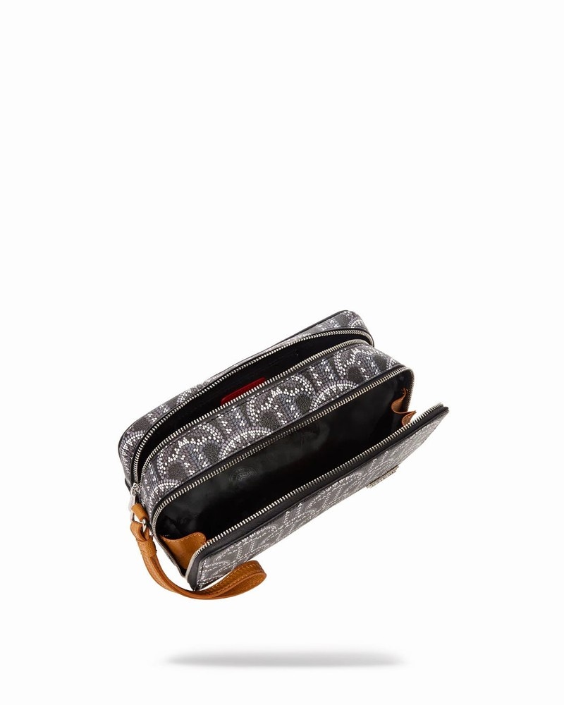 Black Sprayground Pochette Illuchains Men's Toiletry Bags | 840826037