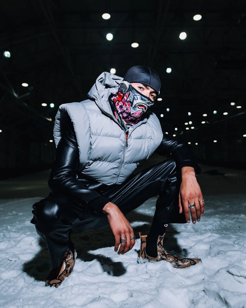 Black Sprayground Stashed Tagged Men's Ski Masks | 21872700