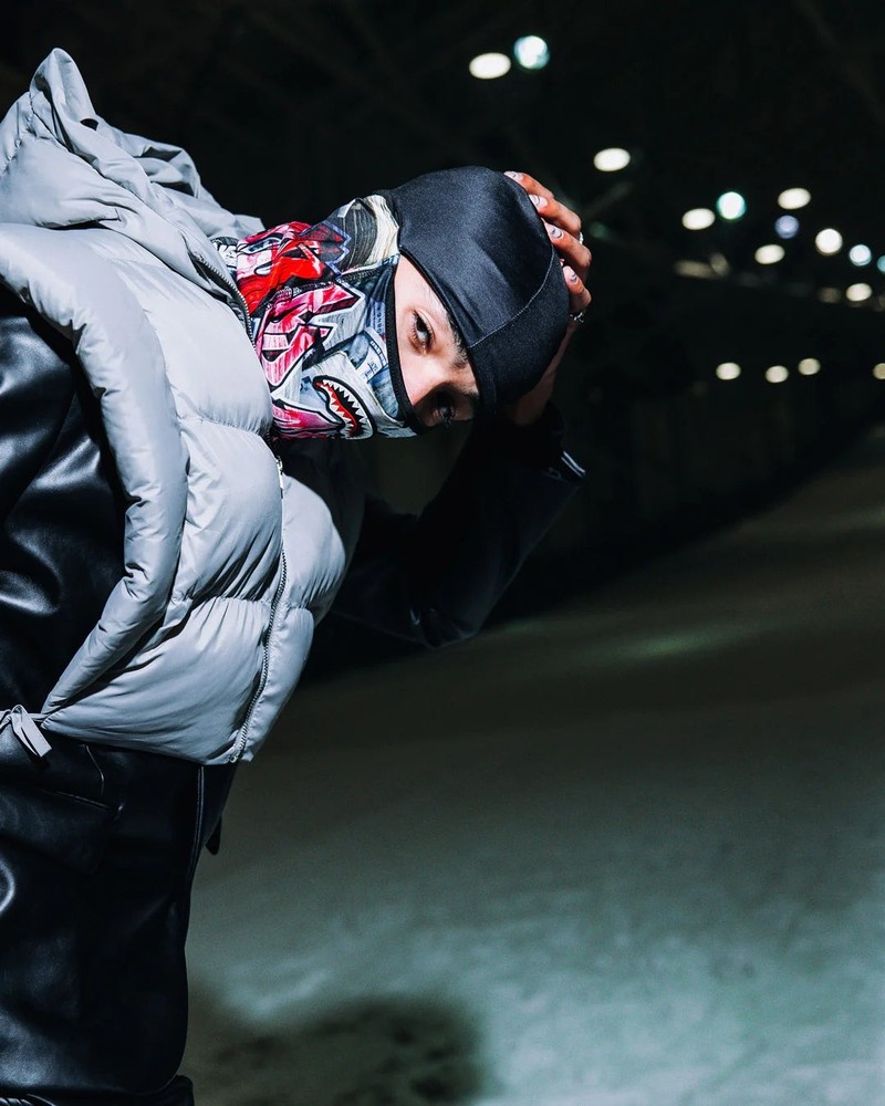 Black Sprayground Stashed Tagged Men's Ski Masks | 21872700