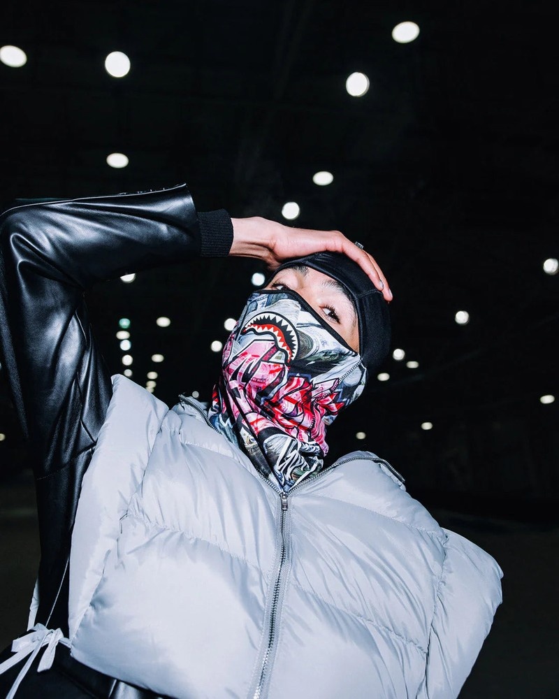 Black Sprayground Stashed Tagged Women's Ski Masks | 229987765