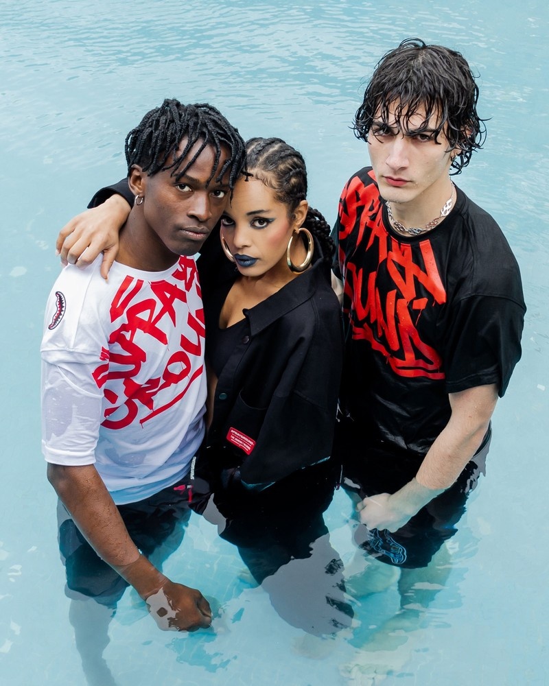 Black Sprayground Tag Men's T Shirts | 676070702