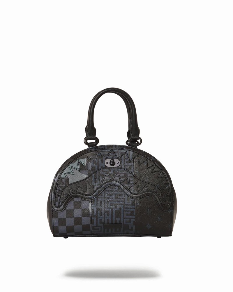 Black Sprayground Tricolor Men's Handbag | 15778130
