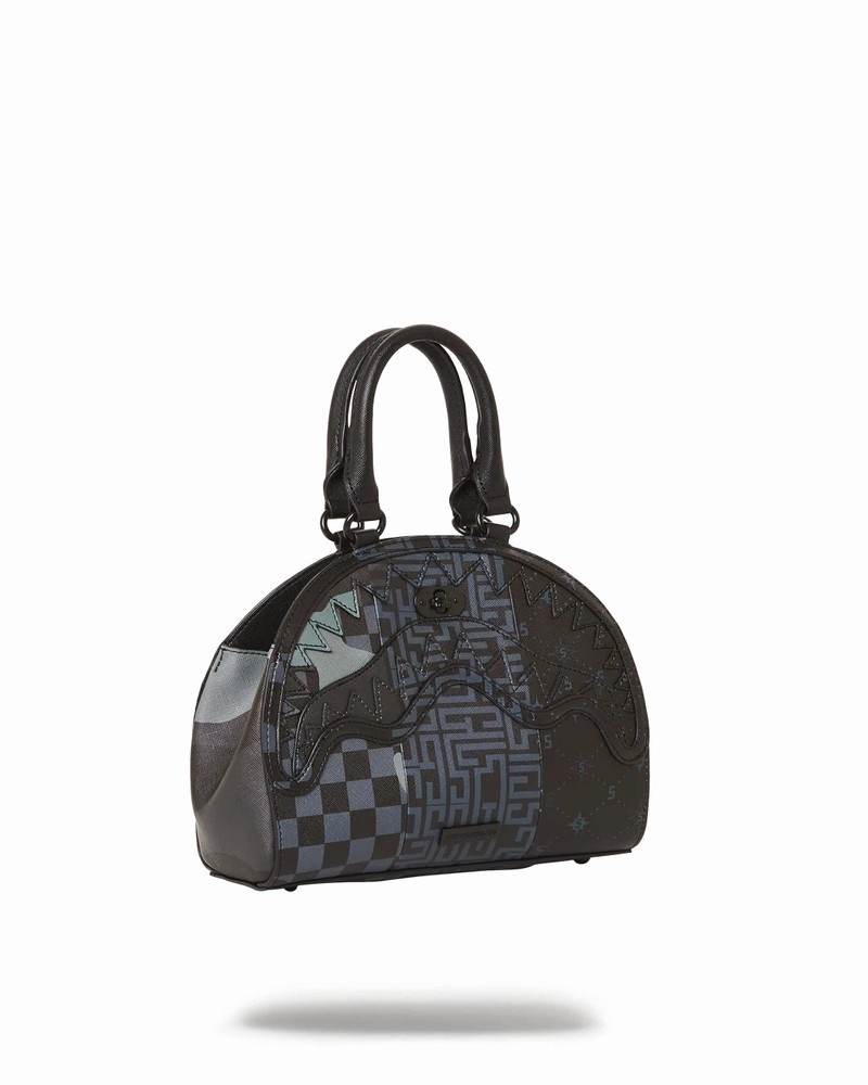 Black Sprayground Tricolor Men's Handbag | 15778130