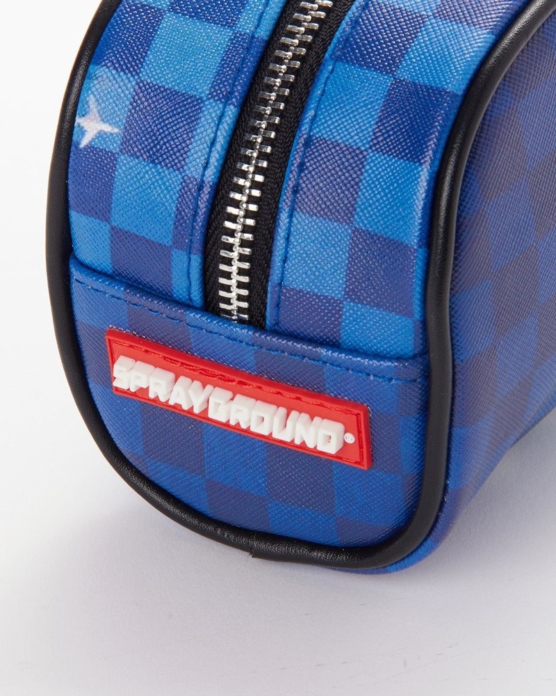 Blue Sprayground Republic Of Shark Island Men's Pouches | 845222557