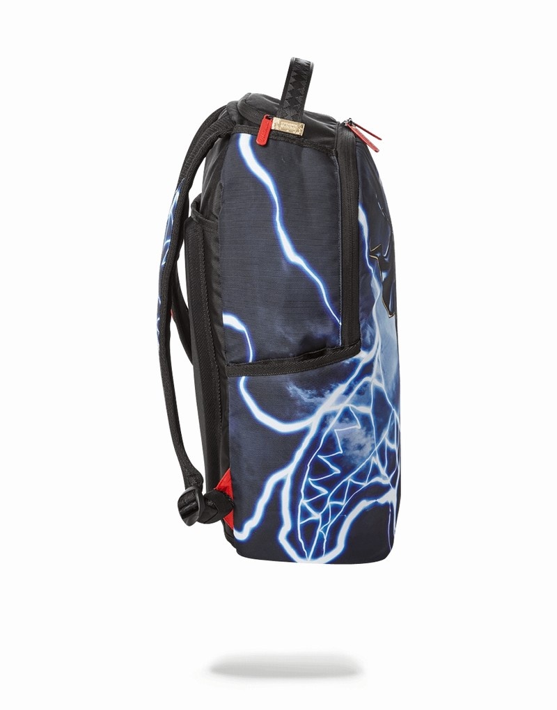 Blue Sprayground Storm Shark Men's Backpacks | 755899863