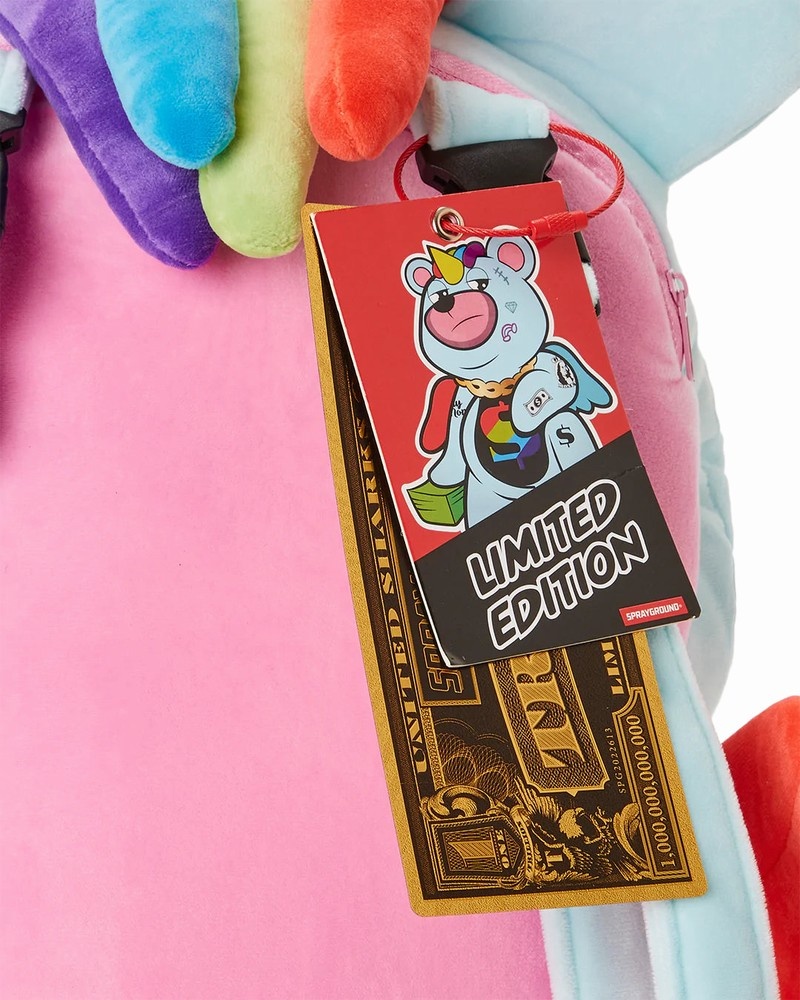 Blue Sprayground Unicorn Bear Men's Backpacks | 143239702