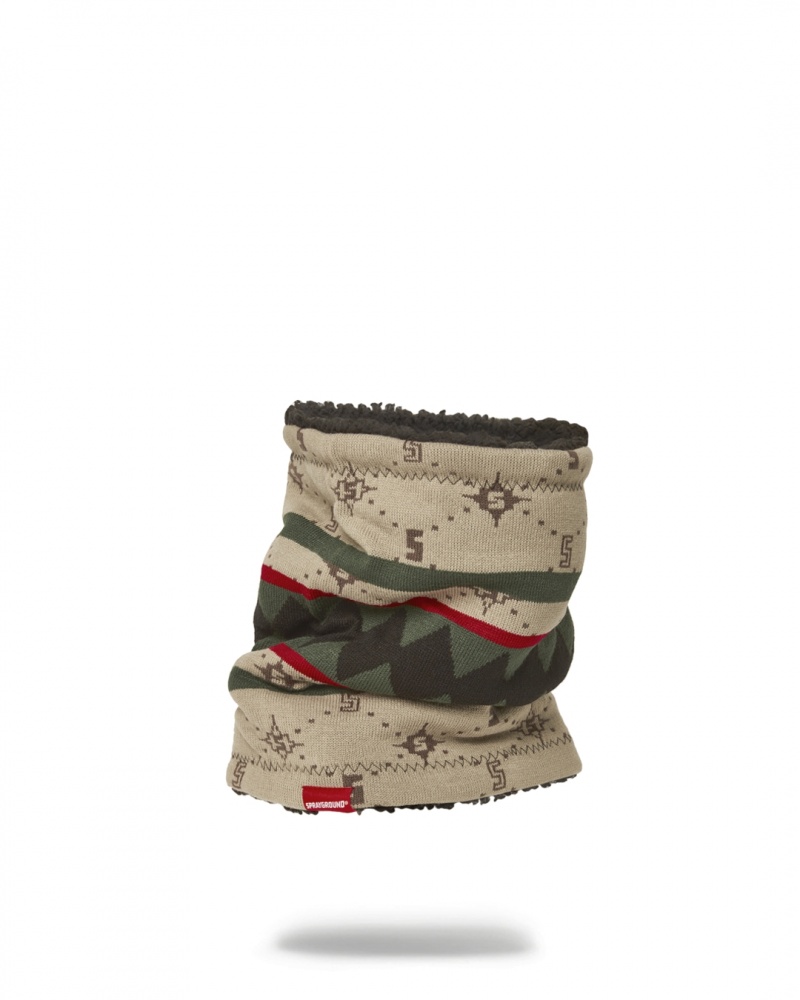Brown Sprayground 5th Avenue Men's Neck Warmer | 642594344