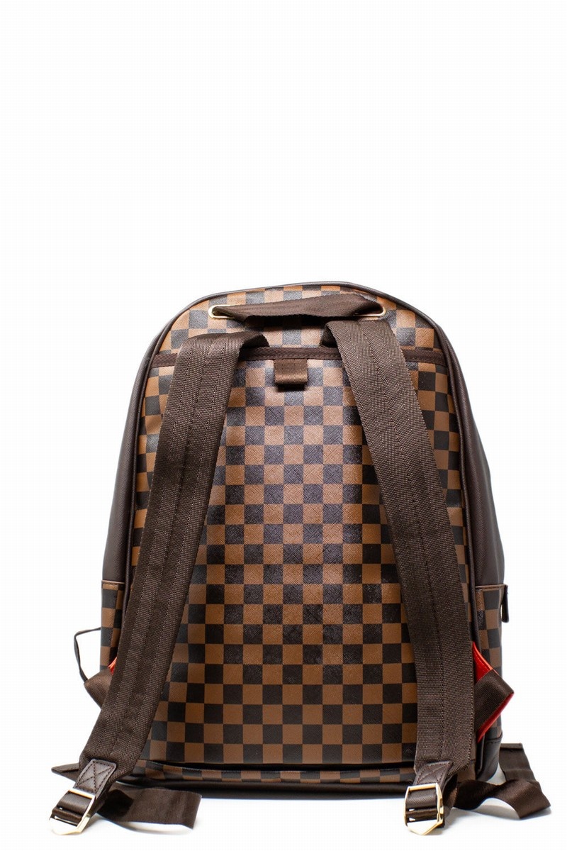 Brown Sprayground Side Sharks In Paris Men's Backpacks | 608356125