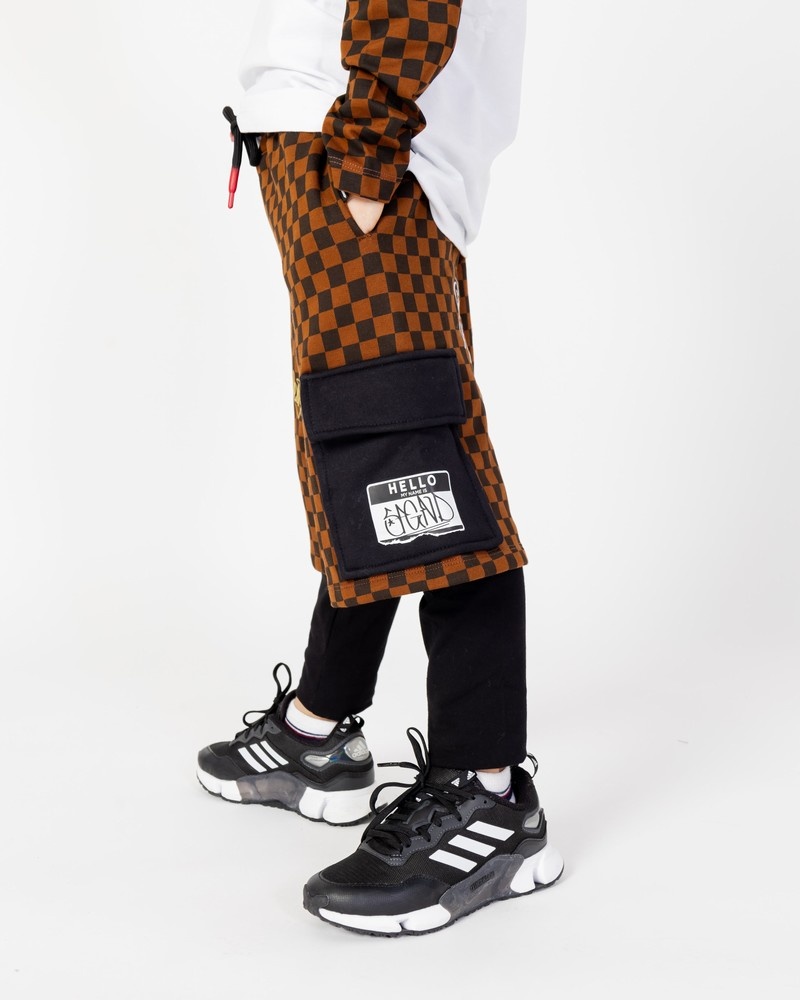Brown Sprayground Tagged Up Double Kids' Joggers | 619210614