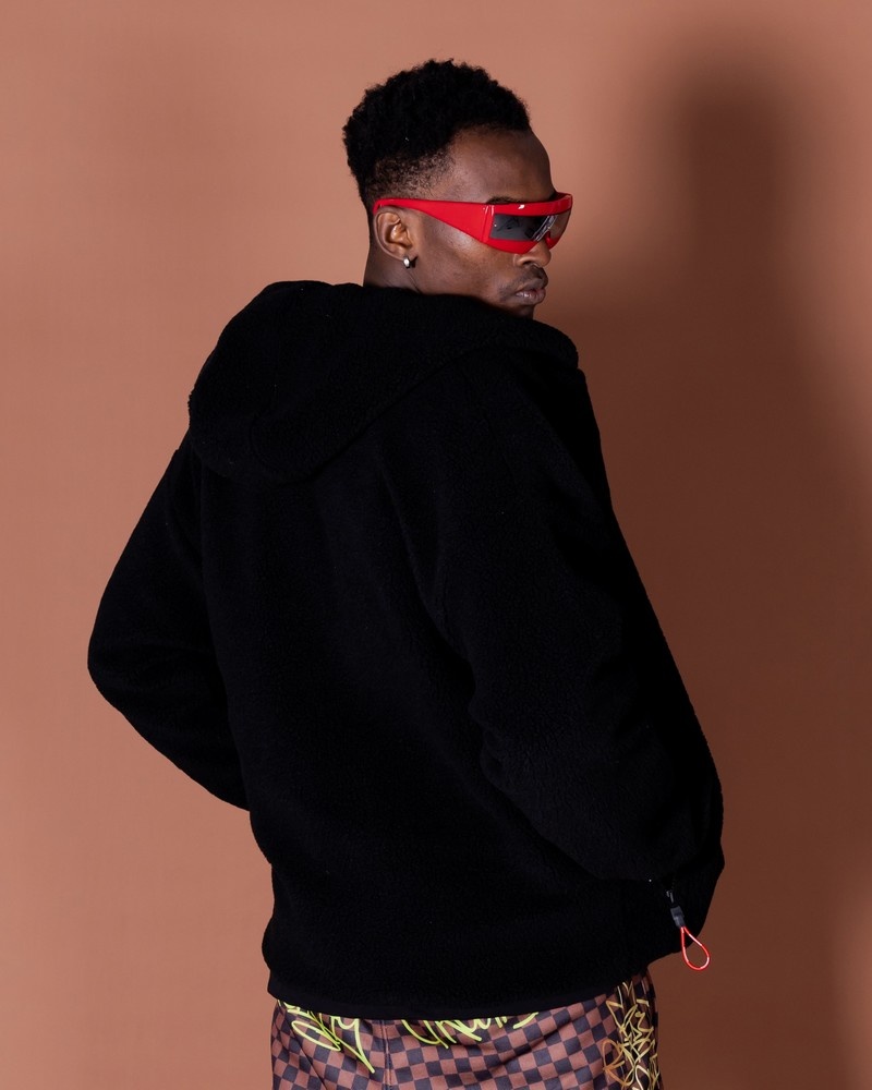 Brown Sprayground Tagged Up Sharks In Paris Teddy Double Face Men's Jackets | 380136964