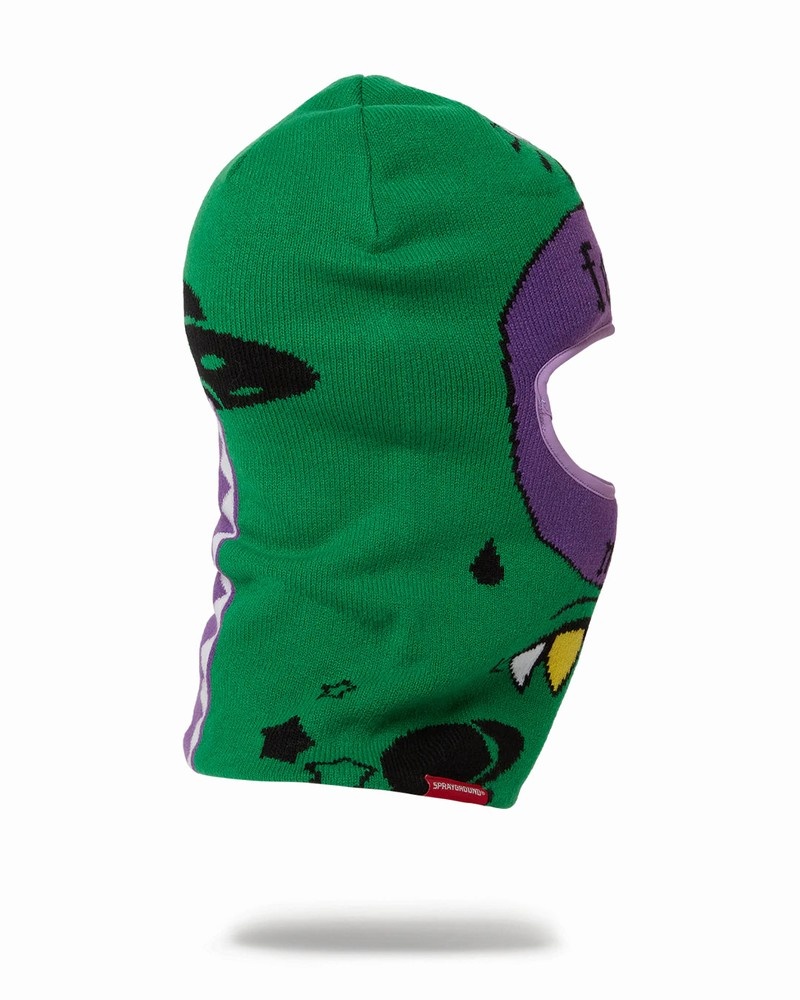 Green Sprayground Alien Men's Ski Masks | 161644427