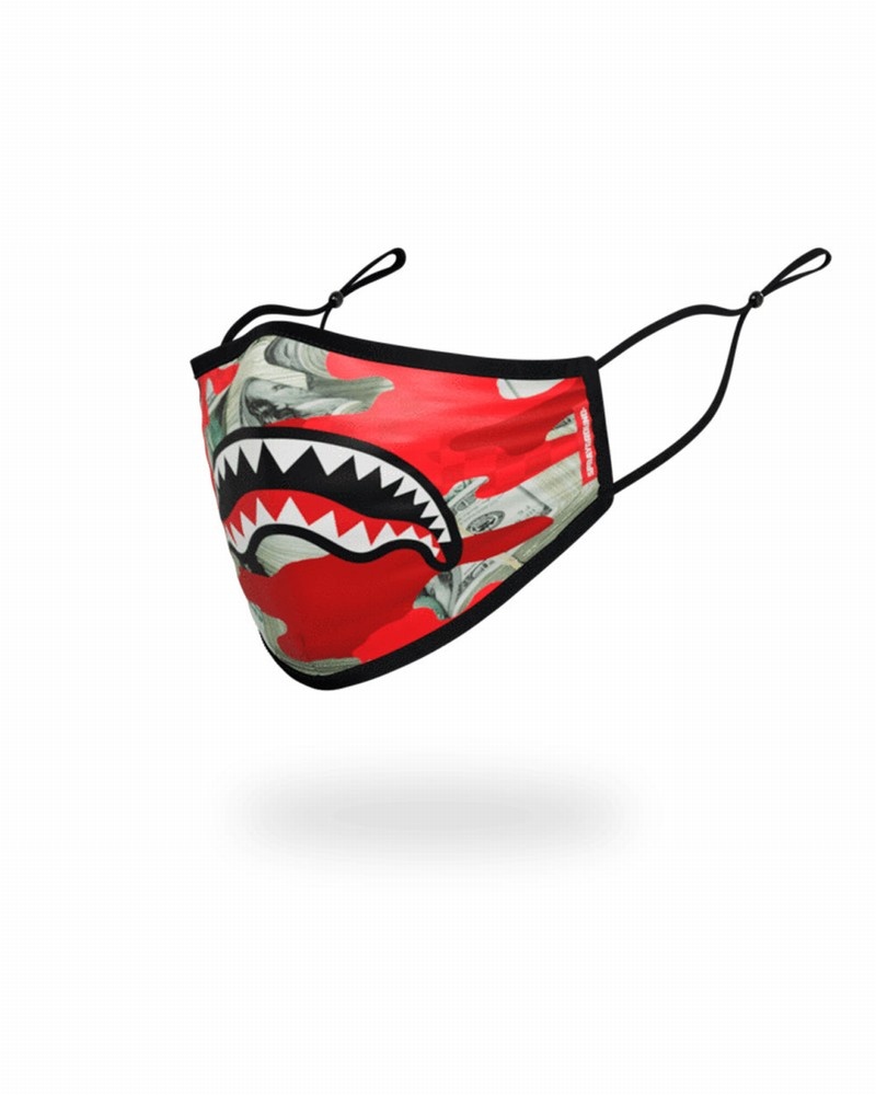 Green Sprayground Fixed Filter Panic Attack Fashion Men's Face Masks | 751837507