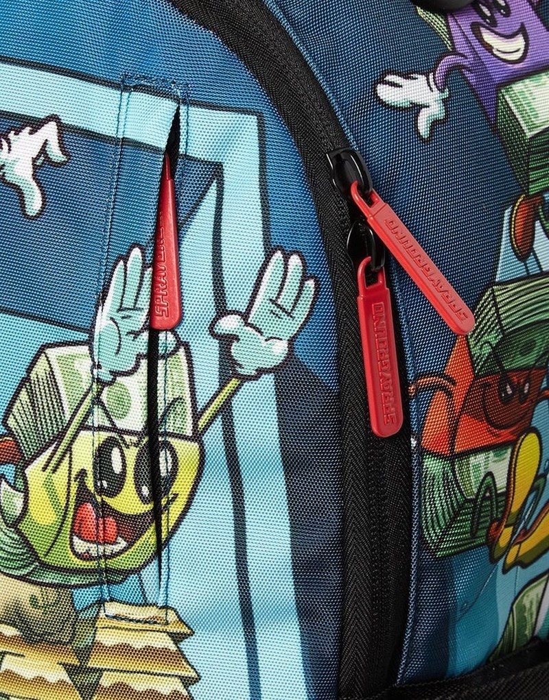 Green Sprayground Money Boys The Breakout Men's Backpacks | 604965593