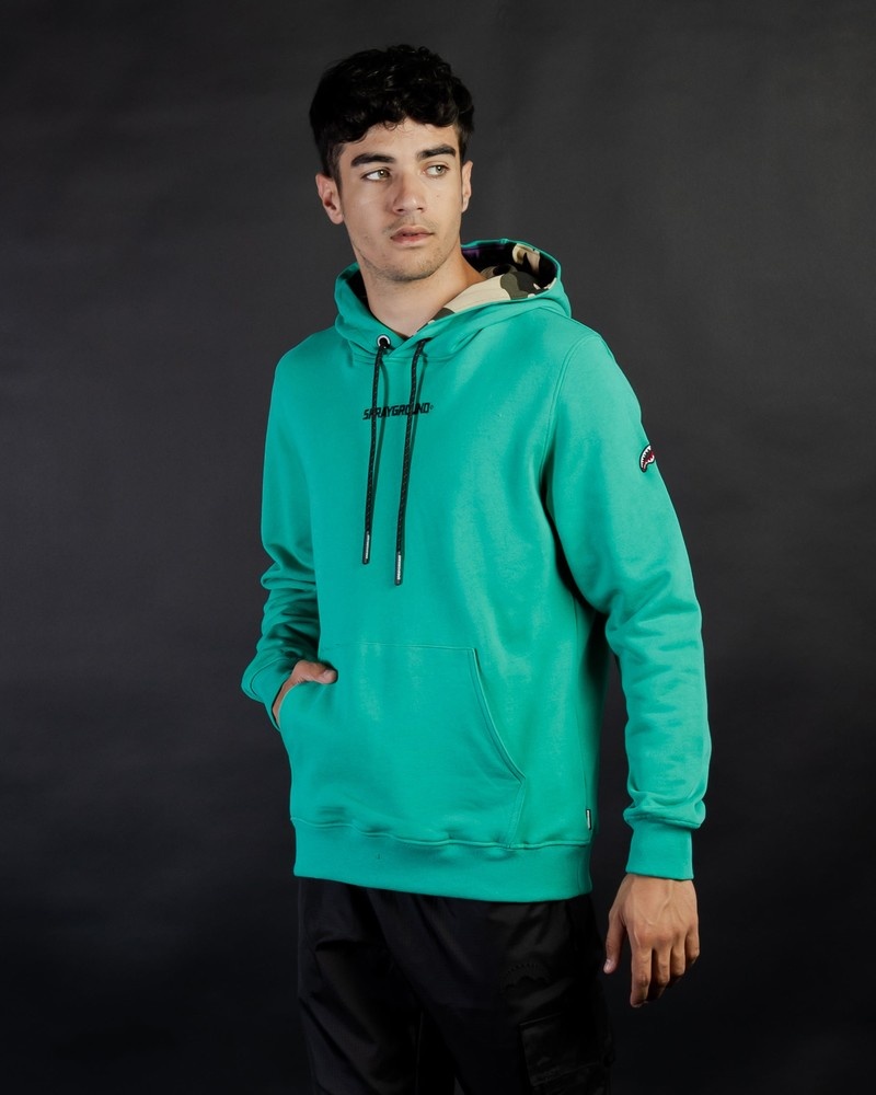 Green Sprayground Std Blue Men\'s Hoodie | 263469729