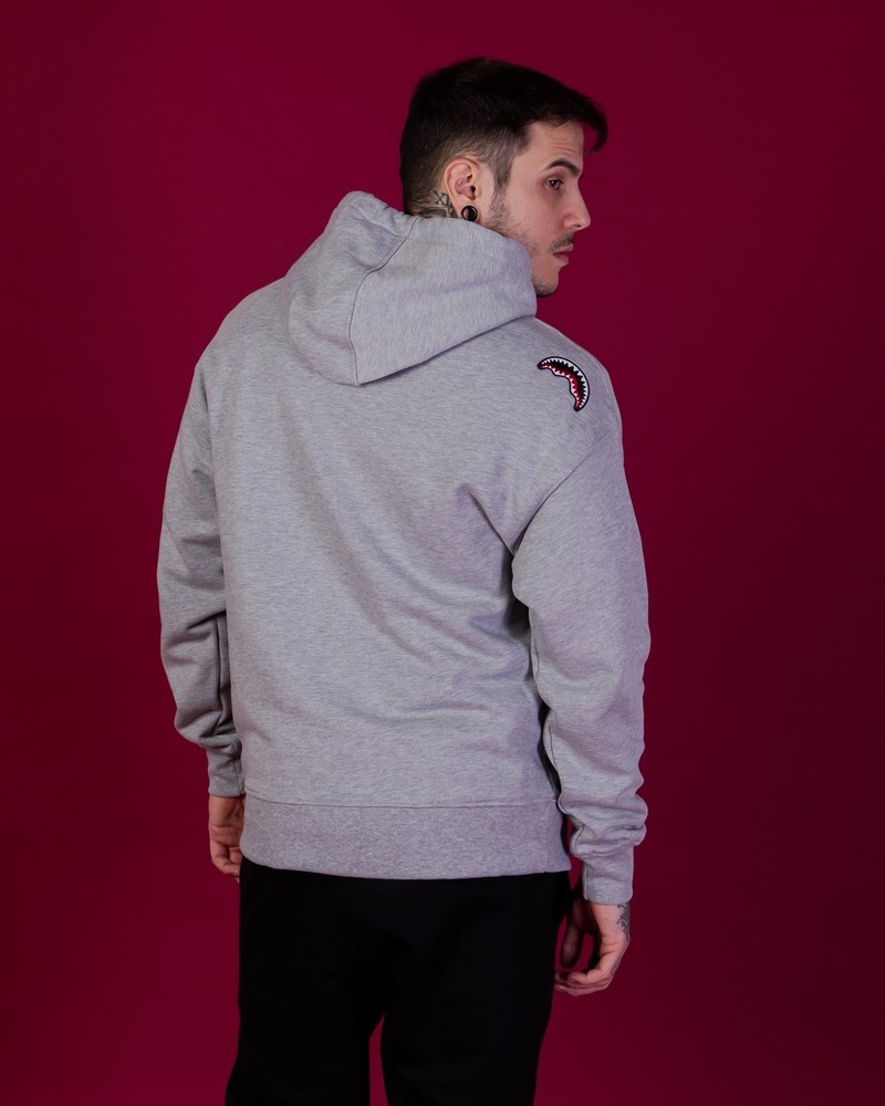 Grey Sprayground Graffiti Men's Hoodie | 468078077