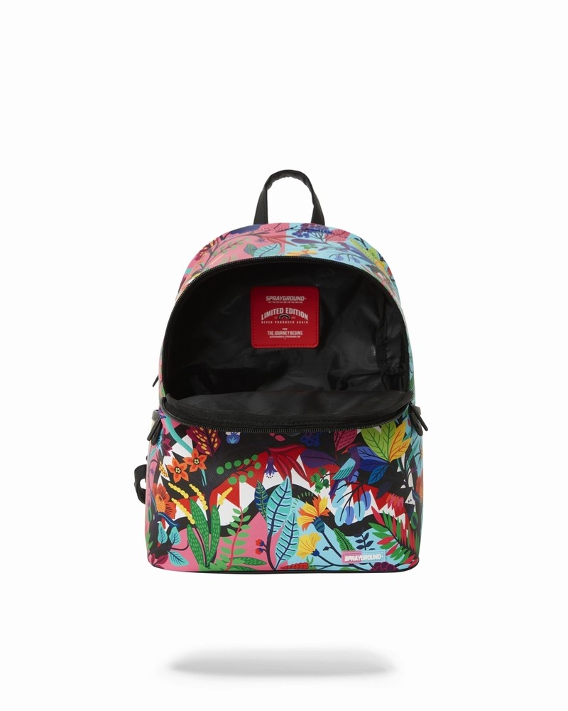 Multicolor Sprayground Avant Garden Savage Men's Backpacks | 489551446