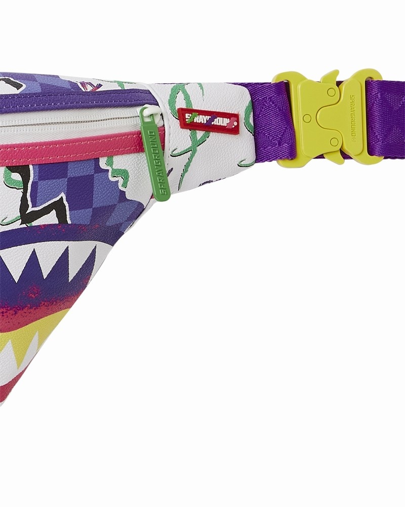 Multicolor Sprayground Dreamy Technicolor Savvy Men's Crossbody Bags | 43274773