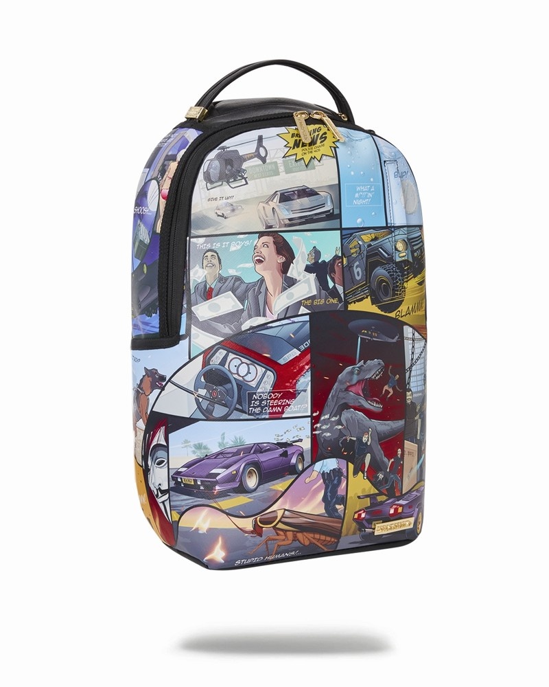 Multicolor Sprayground Everyday's A Movie Men's Backpacks | 155922649