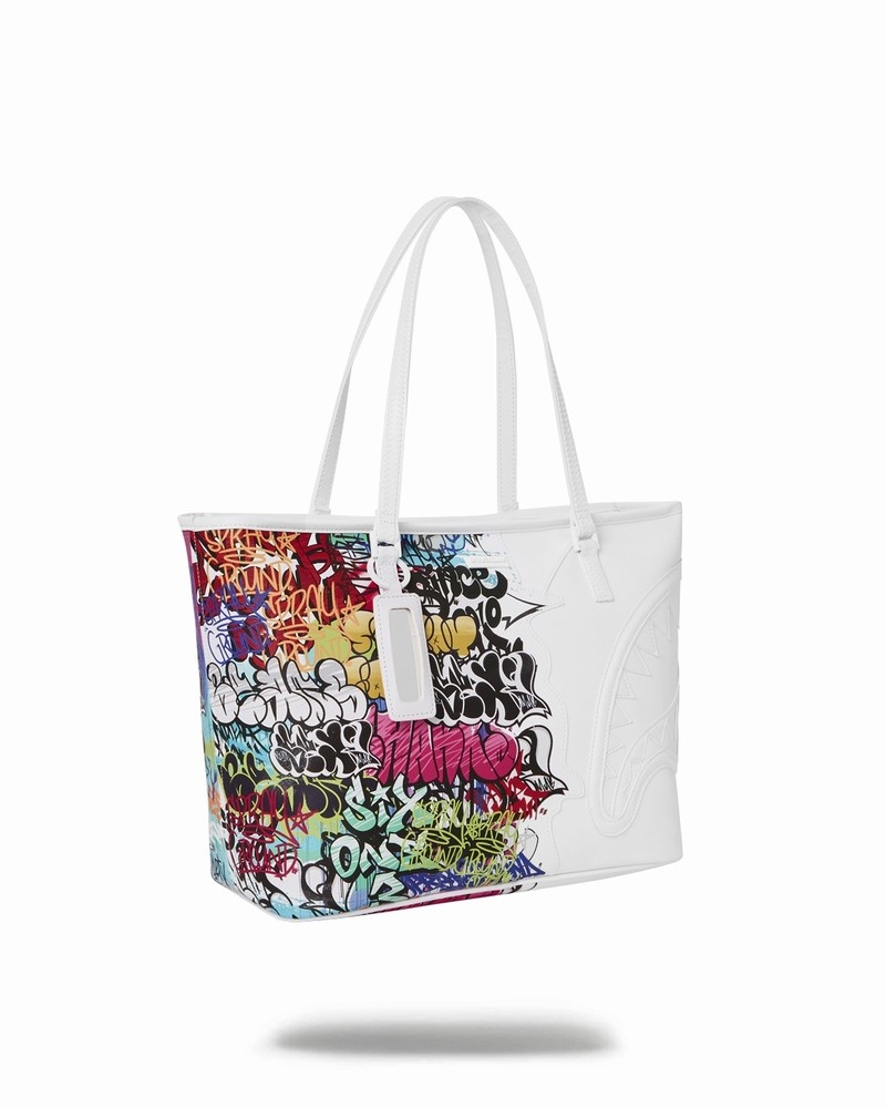 Multicolor Sprayground Half Graff Men's Tote Bags | 922921427