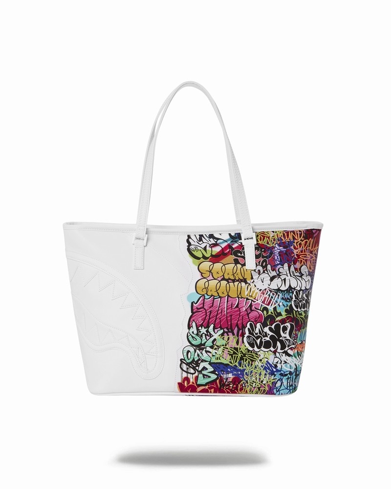 Multicolor Sprayground Half Graff Men's Tote Bags | 922921427