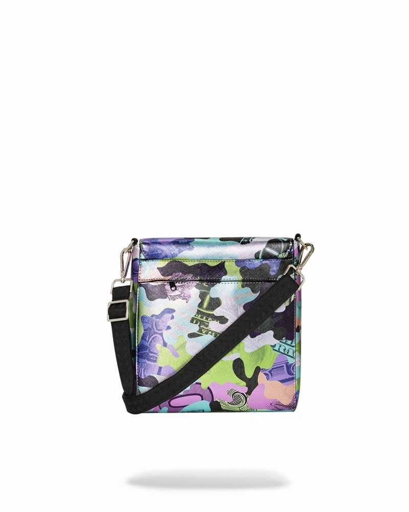 Multicolor Sprayground Heavy Rhythm Sling Men's Messenger Bags | 884774681