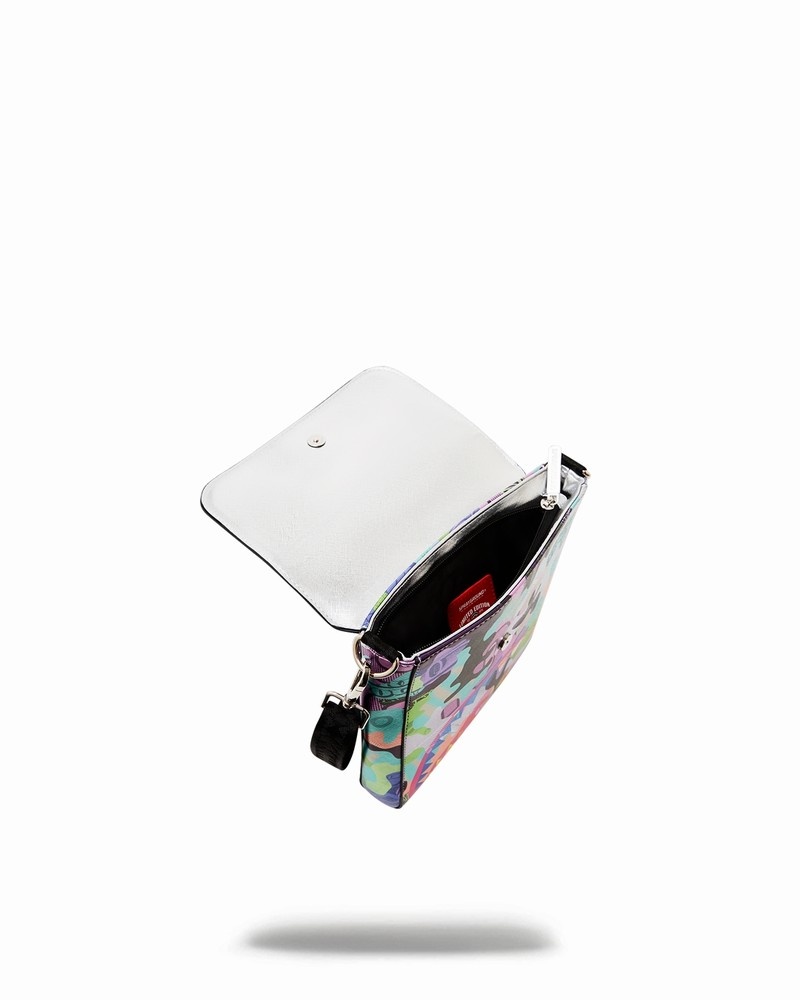 Multicolor Sprayground Heavy Rhythm Sling Men's Messenger Bags | 884774681