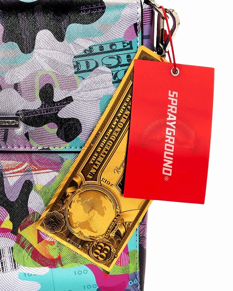 Multicolor Sprayground Heavy Rhythm Sling Men's Messenger Bags | 884774681