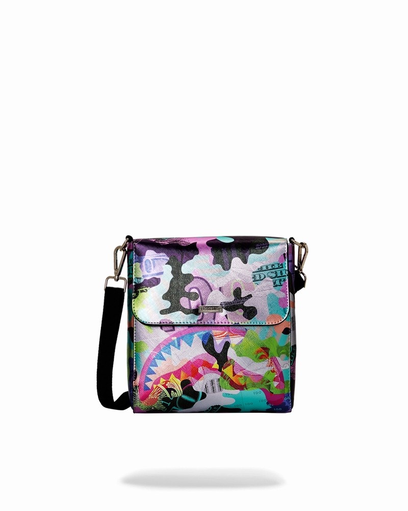 Multicolor Sprayground Heavy Rhythm Sling Men\'s Messenger Bags | 884774681