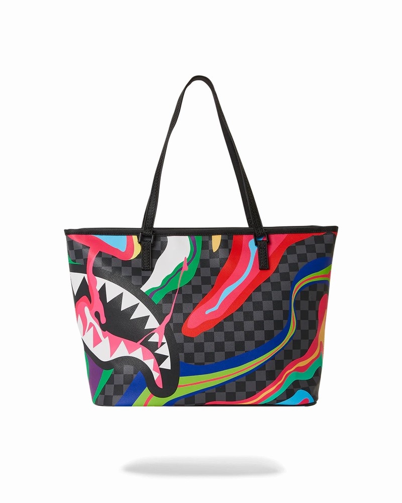 Multicolor Sprayground Laffy Taffy Men's Tote Bags | 405190358