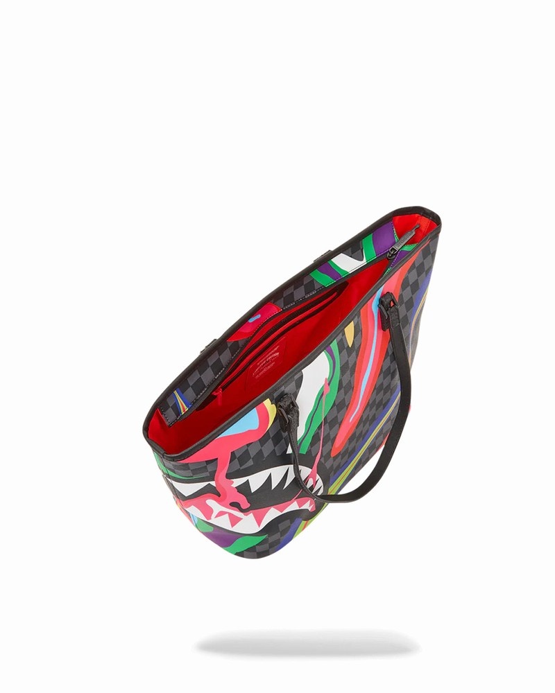 Multicolor Sprayground Laffy Taffy Men's Tote Bags | 405190358
