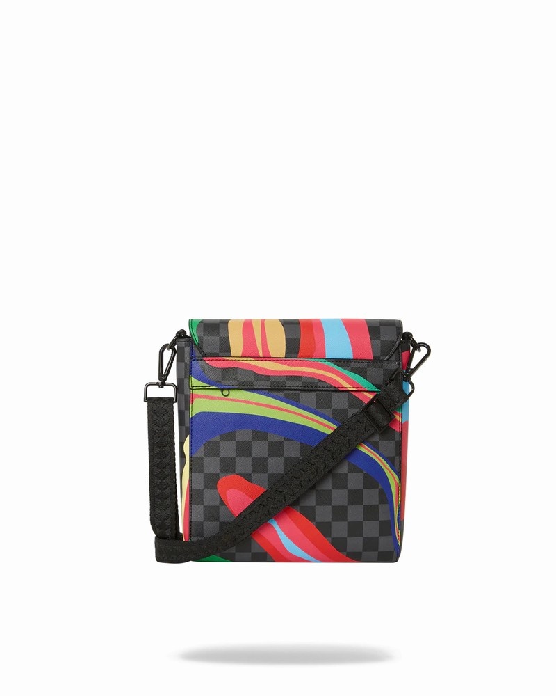 Multicolor Sprayground Laffy Taffy Men's Messenger Bags | 603773539