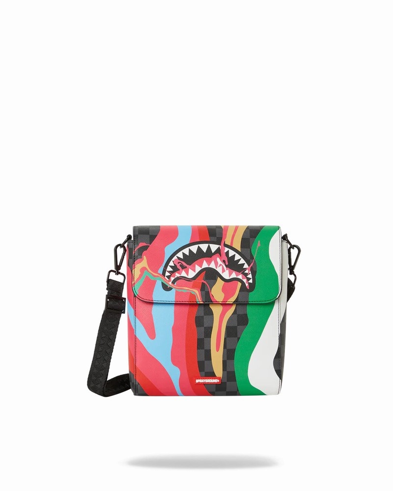 Multicolor Sprayground Laffy Taffy Men\'s Messenger Bags | 603773539