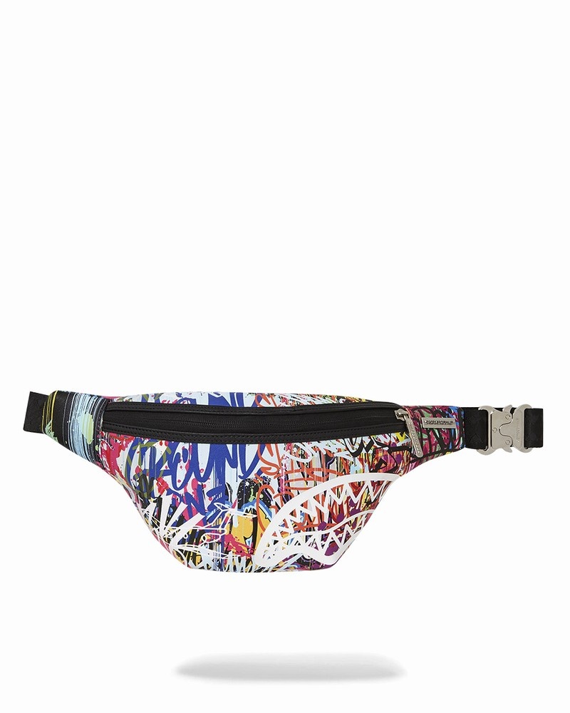 Multicolor Sprayground Les Savvy Men\'s Waist Bags | 432036439