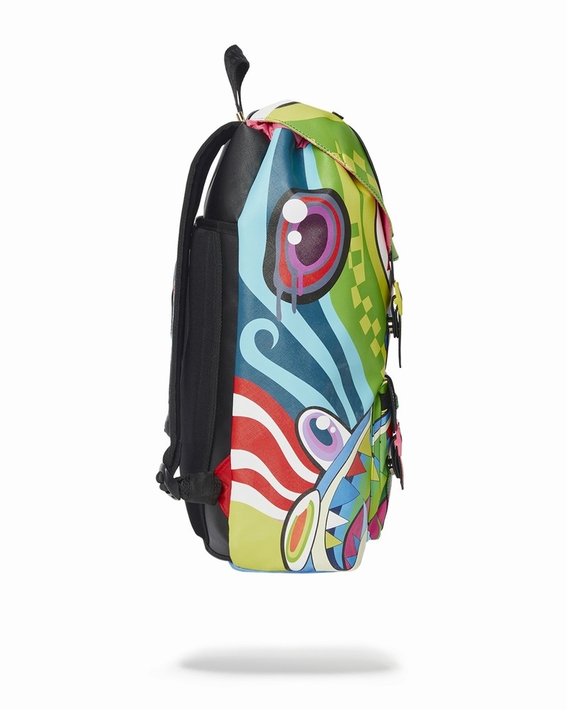 Multicolor Sprayground Mind Trip Hills Men's Backpacks | 123657600