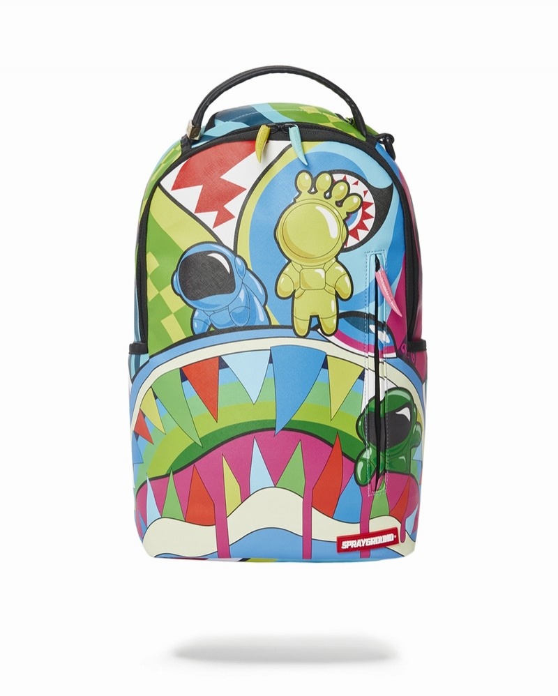 Multicolor Sprayground Mind Trip Men\'s Backpacks | 718717085