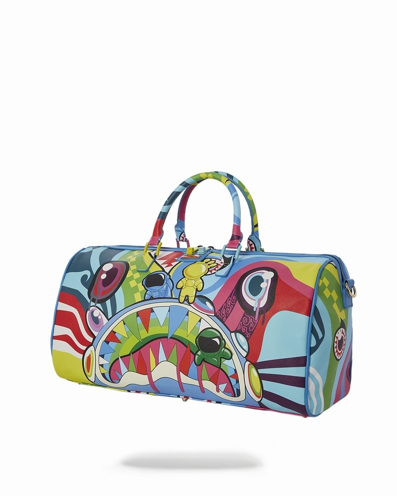 Multicolor Sprayground Mind Trip Men's Duffle Bags | 152505970