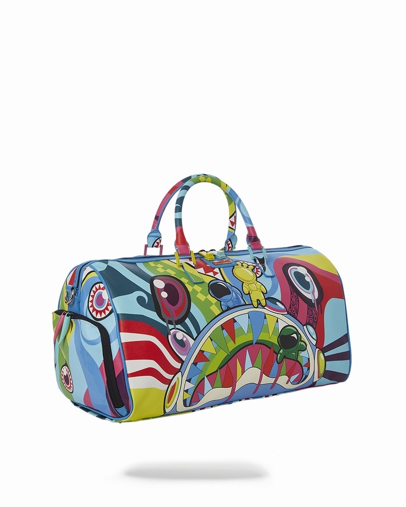 Multicolor Sprayground Mind Trip Men's Duffle Bags | 152505970