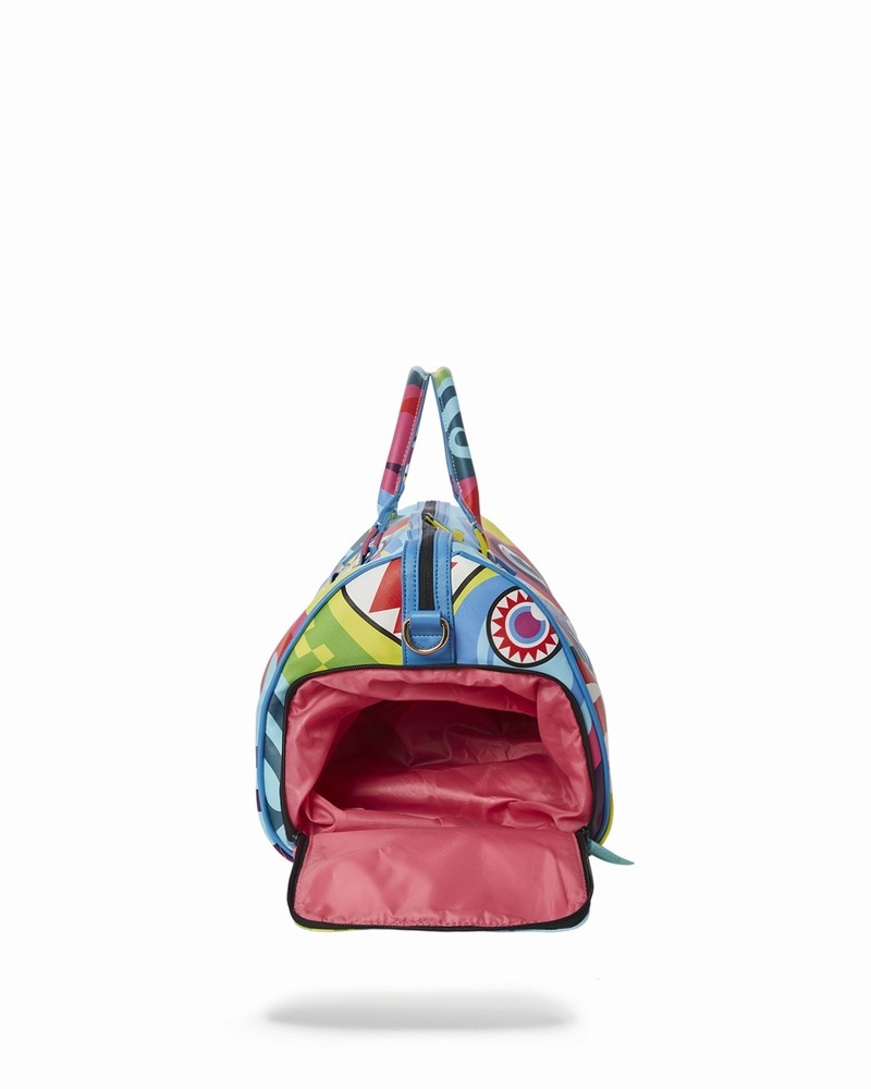 Multicolor Sprayground Mind Trip Men's Duffle Bags | 152505970