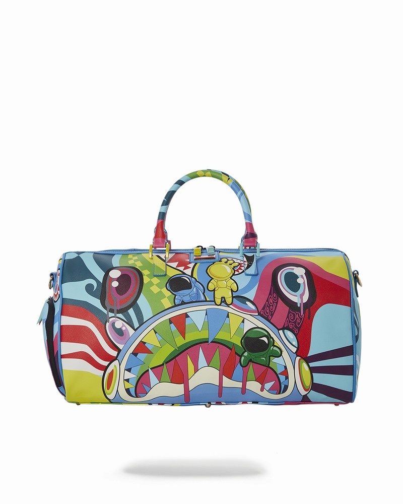 Multicolor Sprayground Mind Trip Men\'s Duffle Bags | 152505970