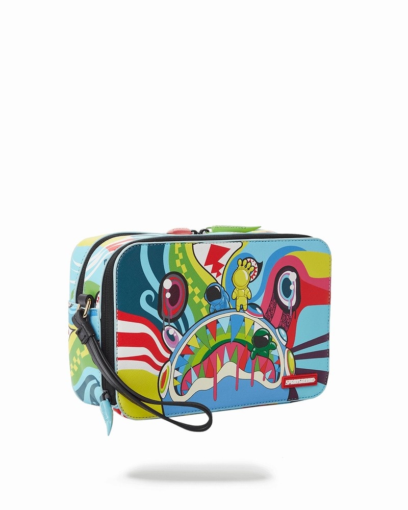 Multicolor Sprayground Mind Trip Men's Toiletry Bags | 199368528