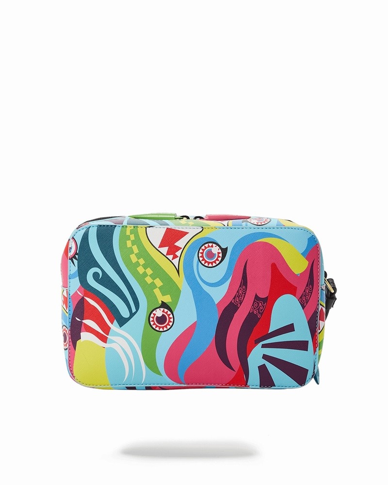 Multicolor Sprayground Mind Trip Men's Toiletry Bags | 199368528